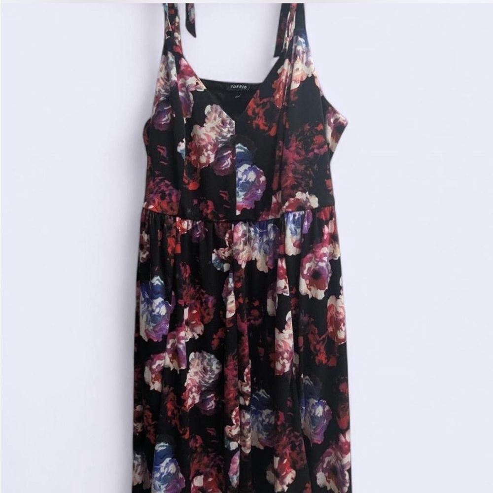 Floral Black Dress